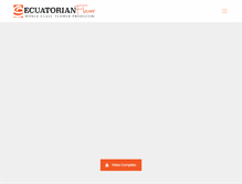Tablet Screenshot of ecuatorianflower.com